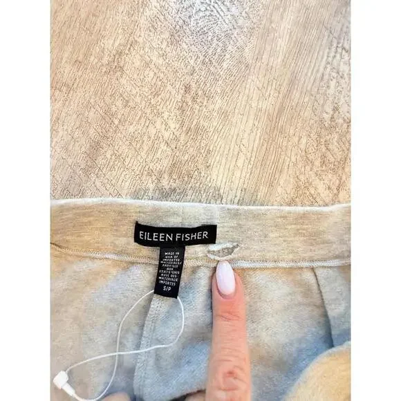 Eileen Fisher Tencel Organic Cotton Fleece Pant NEW - Picture 9 of 9